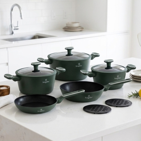 Przejdź do produktu Zestaw garnki patelnie przybory 10 el. Berlinger Haus BH-8207