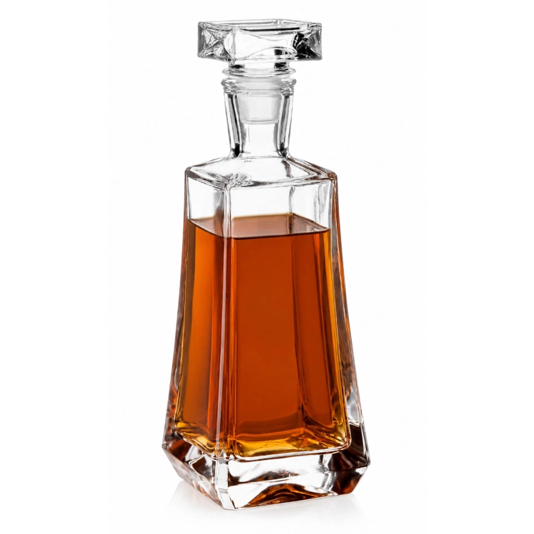 Karafka do whisky skośna 750ml z grawerem na urodziny prezent