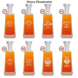Karafka do whisky skośna 750ml z grawerem na urodziny prezent