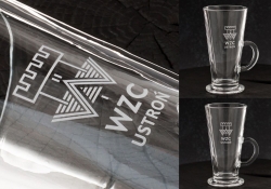 Szklanki do latte z grawerem logo firmy | Glasmark 250ml | 6 szt.