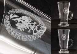 Szklanki do latte z grawerem logo firmy | Glasmark 250ml | 6 szt.