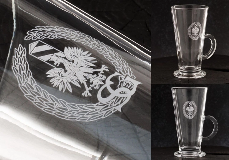 Szklanki do latte z grawerem logo firmy | Glasmark 250ml | 6 szt.