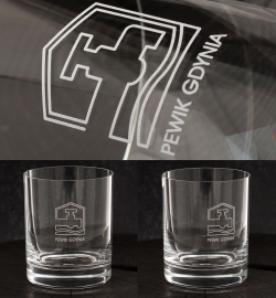 Szklanki do wody soku whisky z grawerem logo firmy | Bohemia PRESTIGE 320ml | 6 szt.