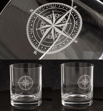 Przejdź do produktu Szklanki do wody soku whisky z grawerem logo firmy | Bohemia PRESTIGE 320ml | 6 szt.