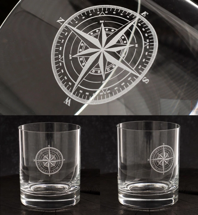 Szklanki do wody soku whisky z grawerem logo firmy | Bohemia PRESTIGE 320ml | 6 szt.