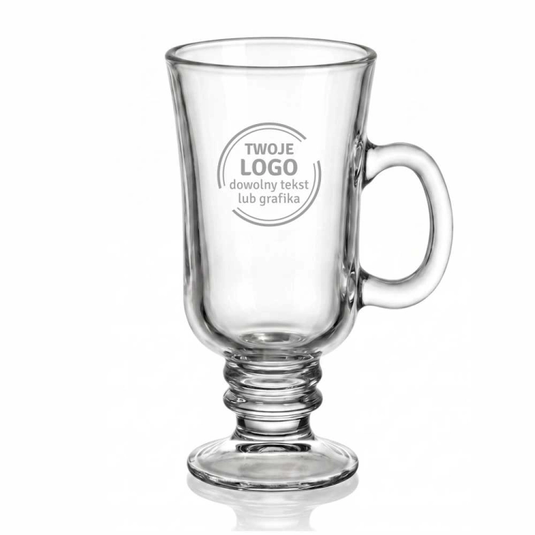Szklanki do latte z grawerem logo firmy | Glasmark IRISH COFFEE 200ml | 6 szt.