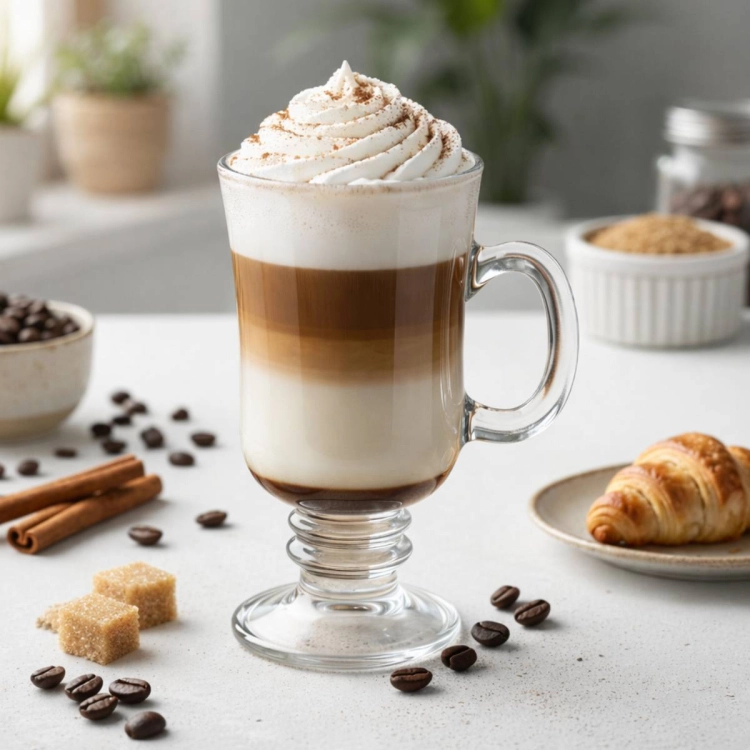 Szklanki do latte z grawerem logo firmy | Glasmark IRISH COFFEE 200ml | 6 szt.