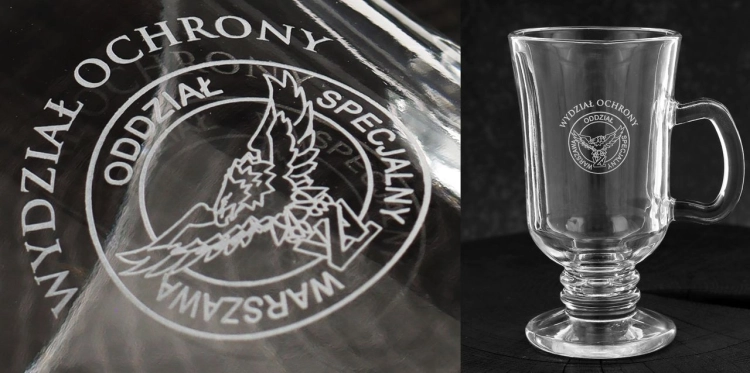 Szklanki do latte z grawerem logo firmy | Glasmark IRISH COFFEE 200ml | 6 szt.