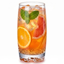 Szklanki long drink do wody soku z grawerem logo firmy | Glasmark 350ml (8011) | 6 szt.