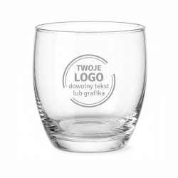 Szklanki do wody soku whisky z grawerem logo firmy | Glasmark ANIKA 220ml | 6 szt.
