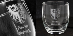 Szklanki do wody soku whisky z grawerem logo firmy | Glasmark ANIKA 220ml | 6 szt.