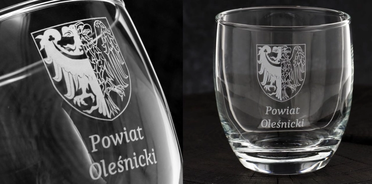 Szklanki do wody soku whisky z grawerem logo firmy | Glasmark ANIKA 220ml | 6 szt.