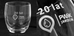Szklanki do wody soku whisky z grawerem logo firmy | Glasmark ANIKA 220ml | 6 szt.