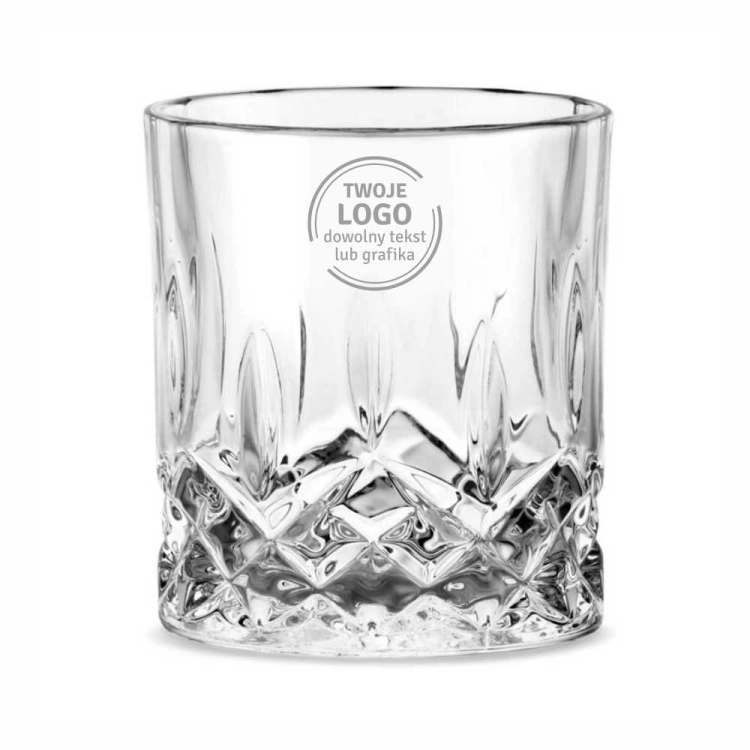 Szklanki do wody soku whisky z grawerem logo firmy | Bohemia CLASSICO 300ml | 6 szt.