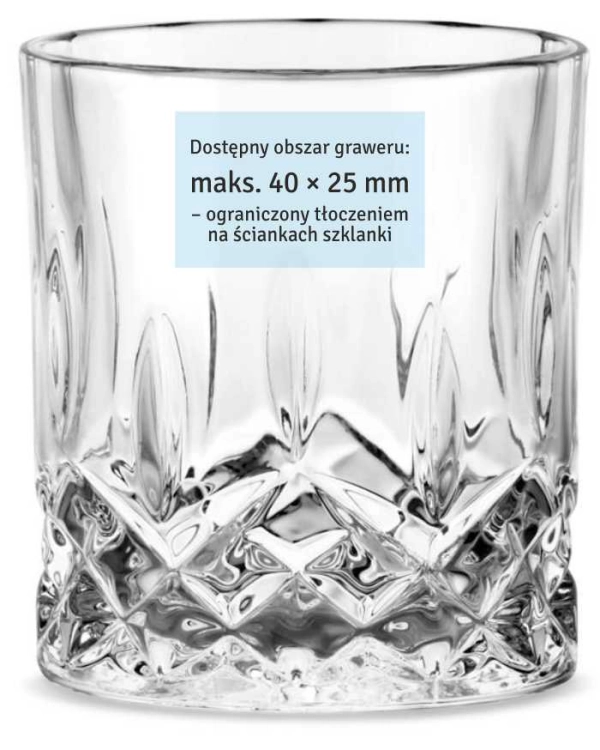 Szklanki do wody soku whisky z grawerem logo firmy | Bohemia CLASSICO 300ml | 6 szt.