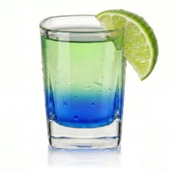 Kieliszki do wódki kwadratowe z grawerem logo firmy | Glasmark SHOT 50ml | 6 szt.