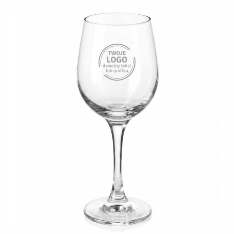 Przejdź do produktu Kieliszki do wina wody z grawerem logo firmy | Glasmark 250ml (0562) | 6 szt. 