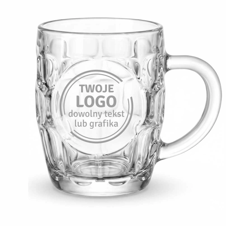 Kufle do piwa z grawerem logo firmy | Altom SINTRA 550ml | 6 szt.