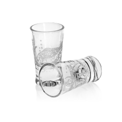 Wędkarski komplet do wódki likieru 6+1 karafka + kieliszki G0090 w pudełku Szklanka.pl