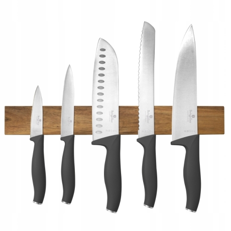 Przejdź do produktu Zestaw noży z listwą Berlinger Haus Antracite Collection BH-2940