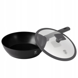 Patelnia głęboka z pokrywką 24cm Berlinger Haus Antracit Collection BH-8122