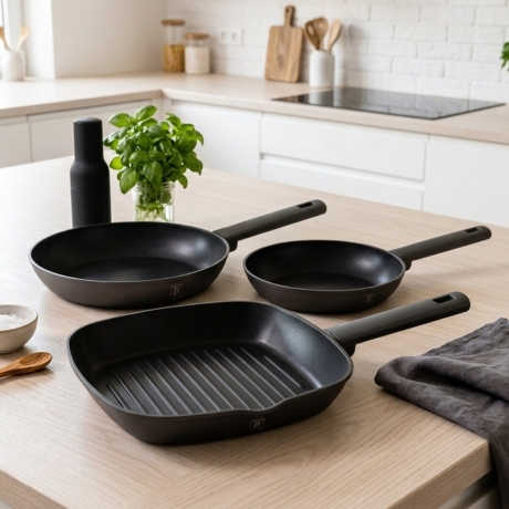Przejdź do produktu Zestaw patelni Berlinger Haus Antracite Collection BH-8139