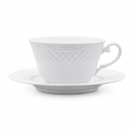 Przejdź do produktu Filiżanka ze spodkiem LUBIANA Arianna 200ml / 160mm Biała