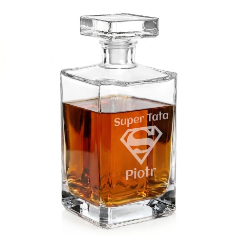 Przejdź do produktu Karafka do whisky 700ml z grawerem na urodziny prezent (Burbon)