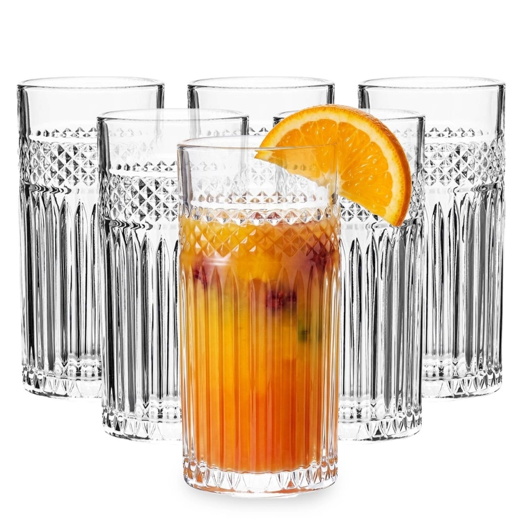 Wysokie szklanki do soku wody drinków Altom Design GRETA 360ml 6szt