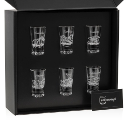 Kieliszki do wódki "Polskie Góry" (G0090) 25 ml 6 szt. w pudełku Szklanka.pl