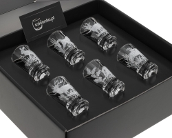 Kieliszki do wódki "Myśliwskie" (G0090) 25 ml 6 szt. w pudełku Szklanka.pl