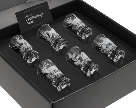 Przejdź do produktu Kieliszki do wódki  "Myśliwskie" (G0090) 25 ml 6 szt. w pudełku Szklanka.pl