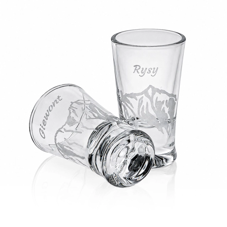 Kieliszki do wódki "Polskie Góry" (G0090) 25 ml 6 szt. w pudełku Szklanka.pl