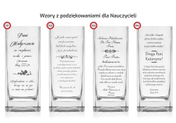 Wazon dekoracyjny na kwiaty 25cm z grawerem, na ślub, podziękowania, rocznicę (05-063/250)