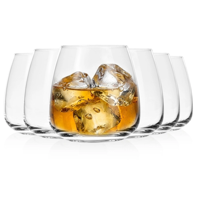 Szklanki niskie do whisky brandy Bohemia Anser 400 ml | 6 szt.