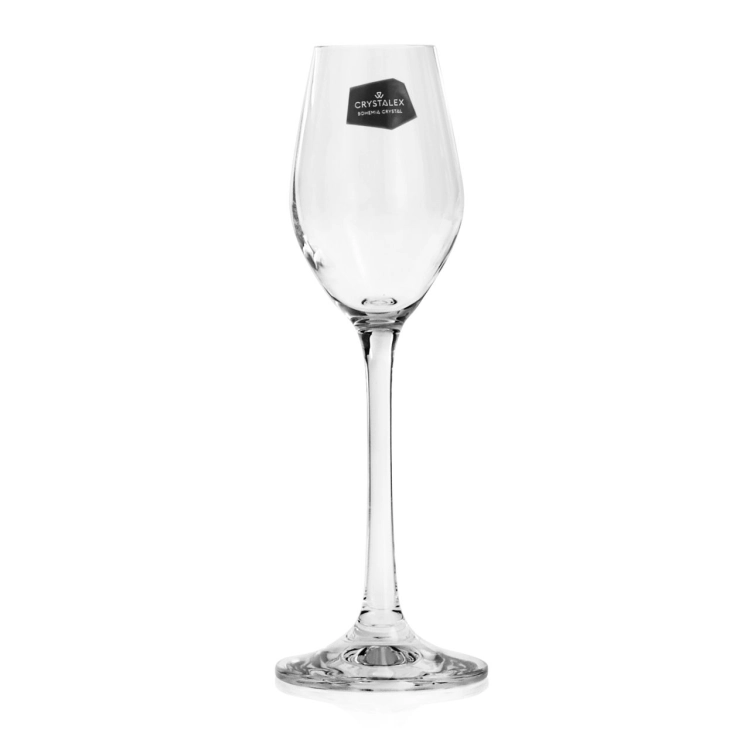 Kieliszki do wódki likieru ryflowane / karbowane z OPTYKIEM BOHEMIA Waterfall OPTIC 60 ml | 6 szt.