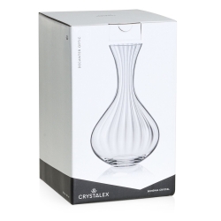 Karafka do wina, wody ryflowana / karbowana z OPTYKIEM BOHEMIA Waterfall OPTIC 1500 ml