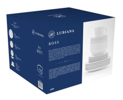 Zestaw obiadowo kawowy dla 6 osób LUBIANA Boss/Beata/Dorota 30el Biały