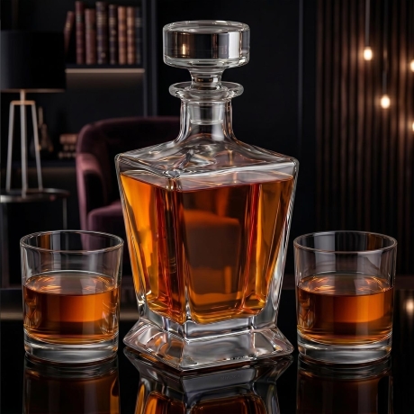 Przejdź do produktu Zestaw do whisky 2+1 IMPERIAL karafka + 2 szklanki w pudełku NA PREZENT