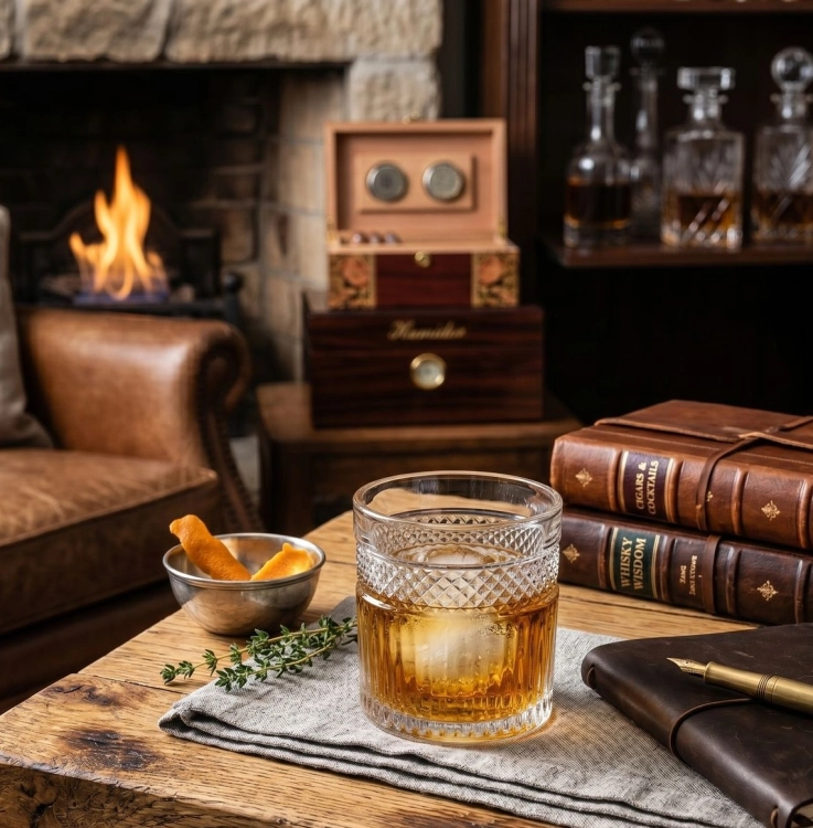 Niskie szklanki do whisky soku wody Altom Design GRETA 330ml 6szt