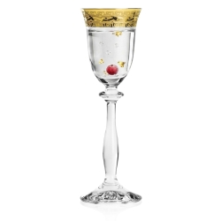 Ekskluzywne zdobione kieliszki do wódki "ZŁOTY ORNAMENT" 60ml | 6 szt.