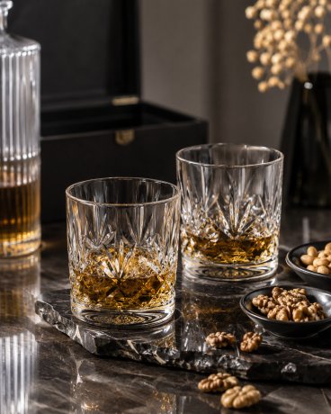Przejdź do produktu Kryształowe szklanki do whisky Ananas 320 ml 2 szt.