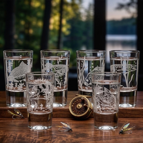 Przejdź do produktu Kieliszki do wódki SHOT Wędkarskie (TG70114) 28 ml | 6 szt. w pudełku Szklanka.pl
