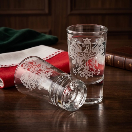 Przejdź do produktu Kieliszki do wódki SHOT Polska ORZEŁ (TG70114) 28 ml | 6 szt. w pudełku Szklanka.pl