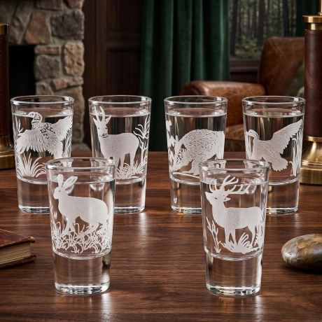 Przejdź do produktu Kieliszki do wódki SHOT Myśliwskie (TG70114) 28 ml | 6 szt. w pudełku Szklanka.pl