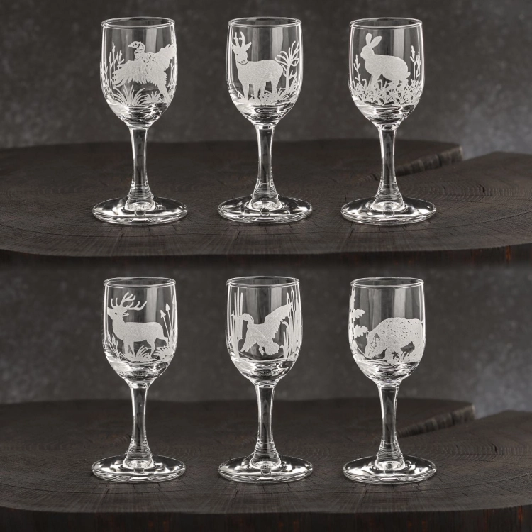 Kieliszki do wódki Myśliwskie 35 ml (3538) 6 szt. w pudełku Szklanka.pl