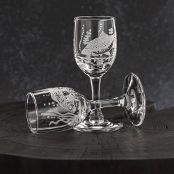 Kieliszki do wódki Wędkarskie 35 ml (3538) 6 szt. w pudełku Szklanka.pl