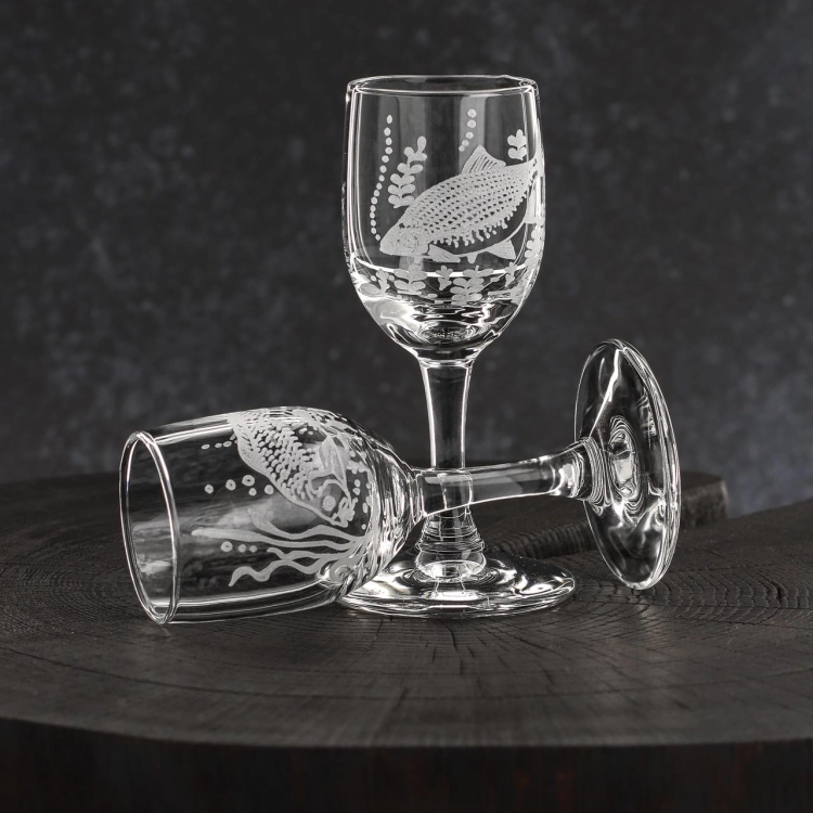 Kieliszki do wódki Wędkarskie 35 ml (3538) 6 szt. w pudełku Szklanka.pl