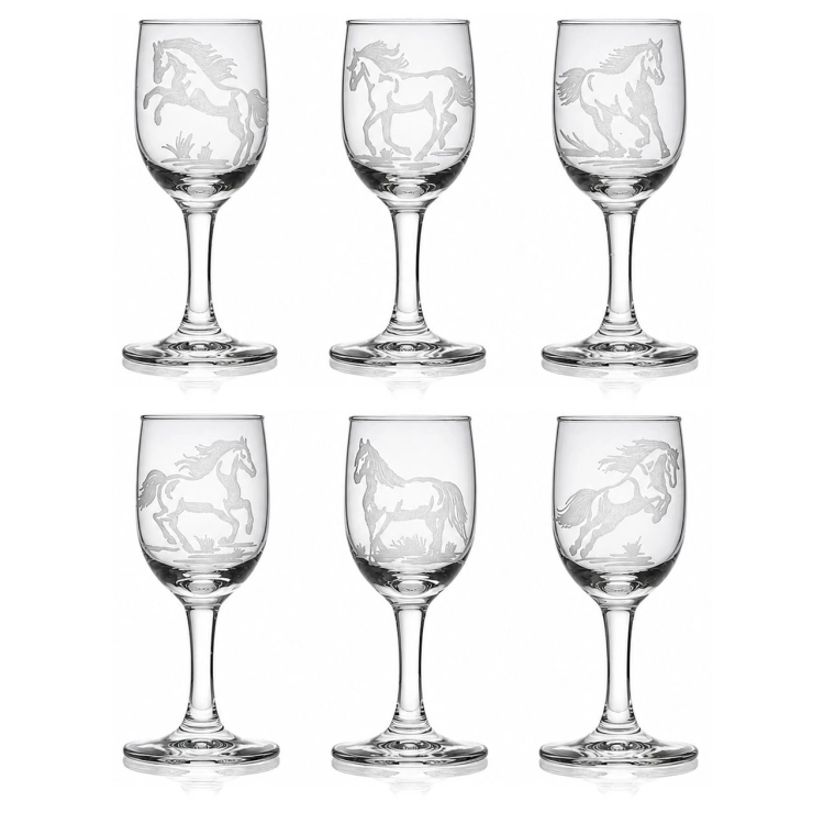 Kieliszki do wódki Konie 35 ml (3538) 6 szt. w pudełku Szklanka.pl