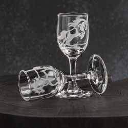 Kieliszki do wódki Konie 35 ml (3538) 6 szt. w pudełku Szklanka.pl